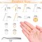 2000 Pieces Hypoallergenic Earring Making Kit, Earring Making Supplies Kit with Hypoallergenic Hooks, Earring Findings, Backs, Pins Jump Rings for Jewelry Making Supplies